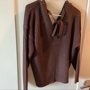 Cute brown F21 sweater with tags